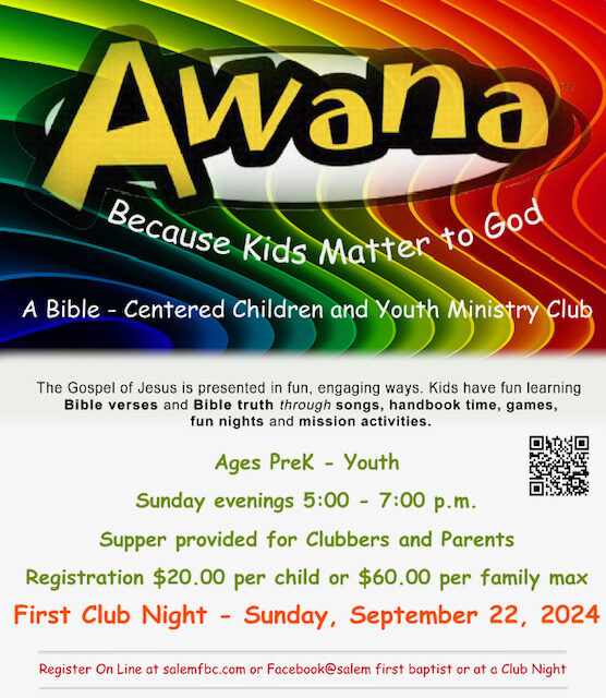 First Baptist Awana Website 2024 QRCODE